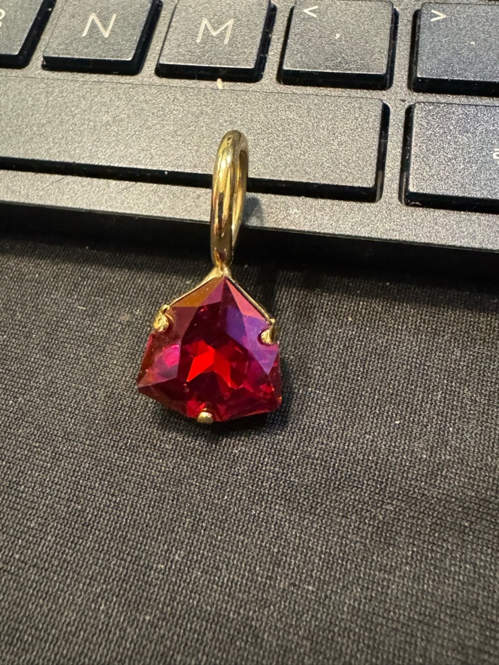 TOVA ARLINGTON Scarlet Brandy Pendant Charm